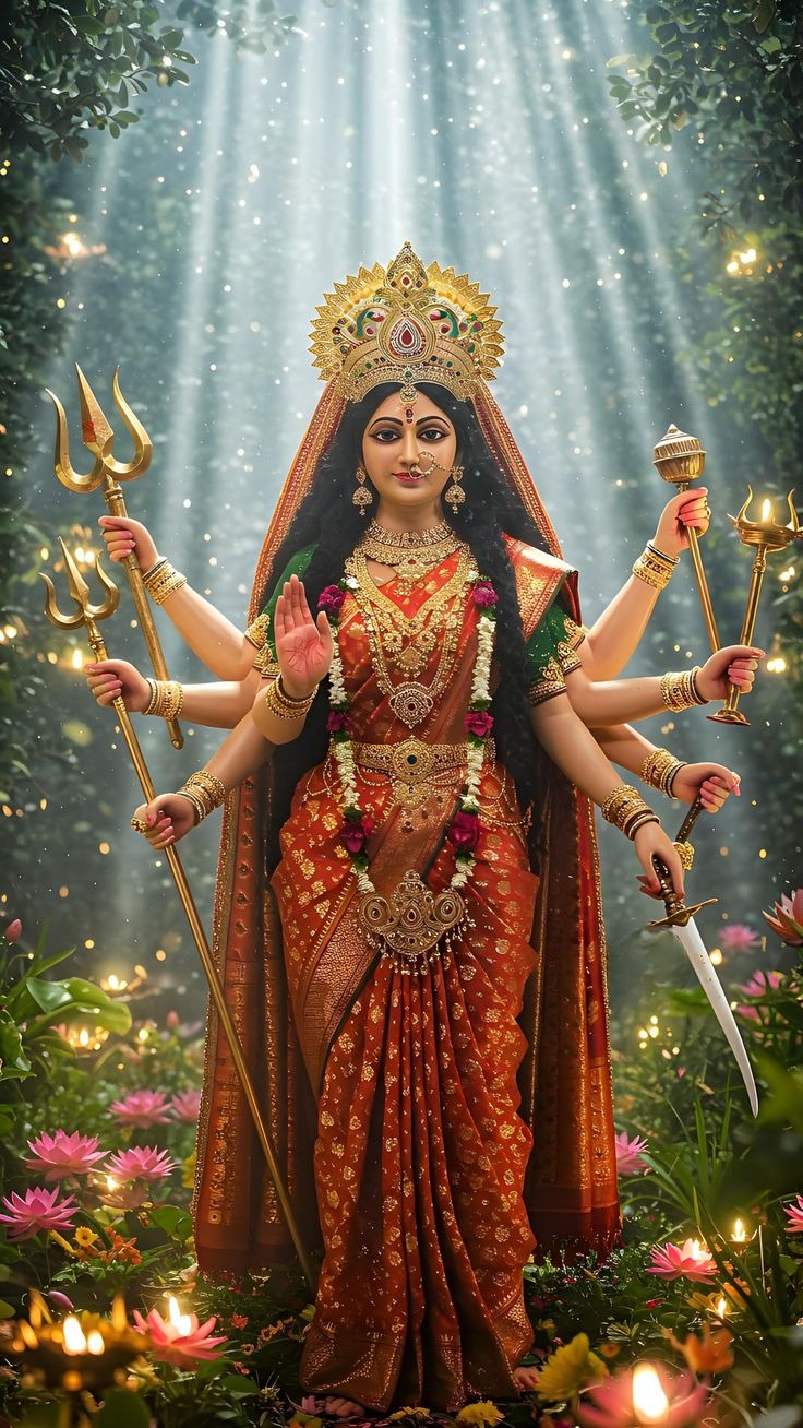 Navratri Beautiful Unique Durga Maa