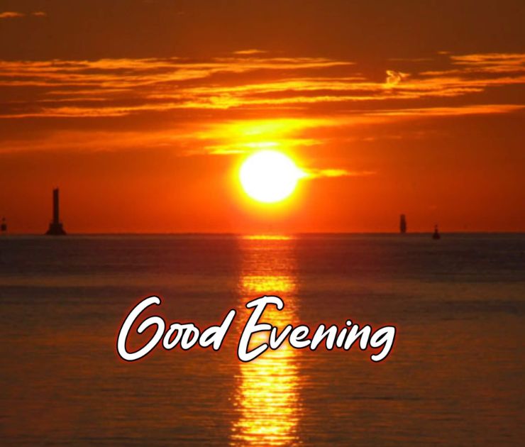 positive good evening image